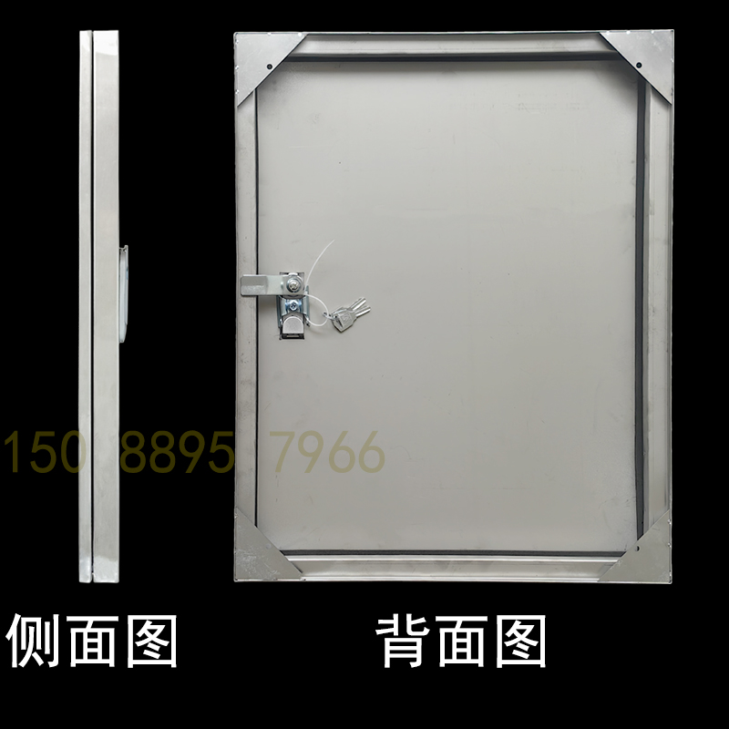 不锈钢楼顶屋面上人孔门盖 防雨水检修口门 墙壁开关插座防雨盖板