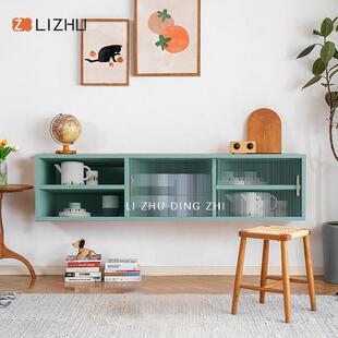 厨房吊柜置物架墙上收纳餐柜壁挂简约客厅卧室阳台储物柜子定制