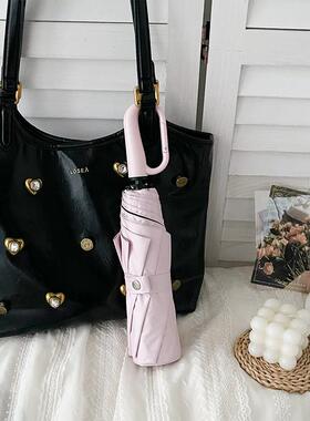 伞界尖子生！环扣雨伞手动折叠防晒防紫外线女抗风太阳伞便携遮阳