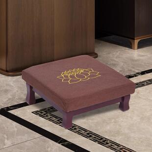 实木拜垫跪垫家用拜凳寺院用烧香拜佛堂观音磕头垫寺庙莲花拜佛垫