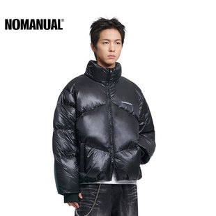 【明星同款】NOMANUAL韩国男士羽绒服2025新款冬季加厚短款外套