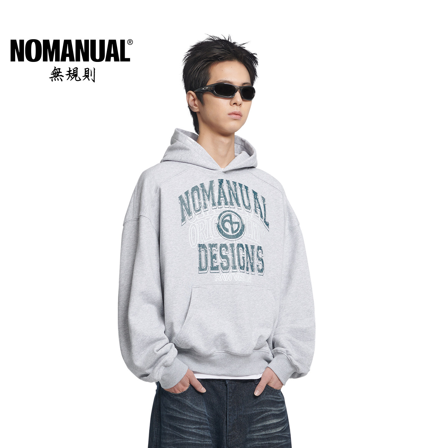 NOMANUAL韩国卫衣男款2025新款情侣装早秋潮流高级感外套秋季上衣