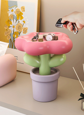 创意桌面收纳摆件客厅茶几家用装饰品摆设进门入户家居托盘置物架