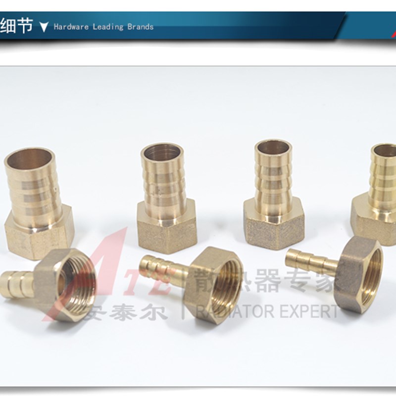 4分铜宝塔头DN15内丝转接头快接快插6/8/12/14mm软管水管皮管接头