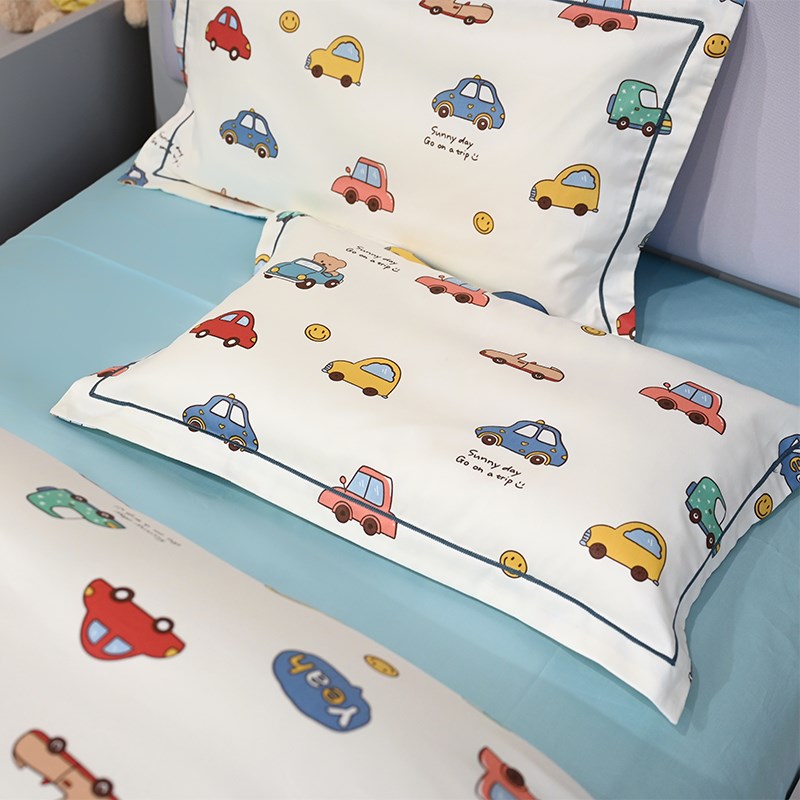 上新四季60支棉卡通A类枕头套 35*55纯棉信封式儿童30*50cm枕芯套