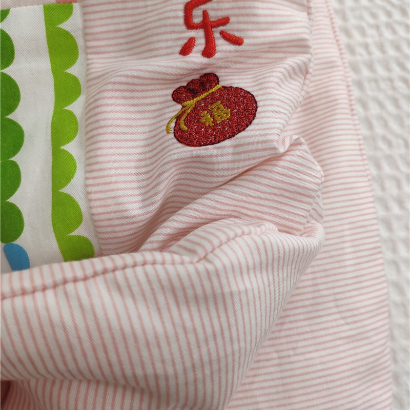 百家被成品棉花被手工被子纯棉被套被芯婴幼儿全棉绣花抱被可定制