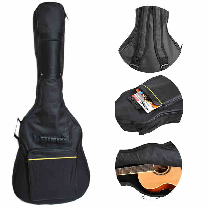 包邮黑色双肩背包民谣木吉他包包加棉加厚5 8mm 通用40寸41寸琴包