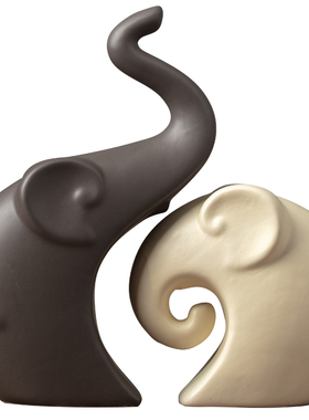 大象摆件北欧装饰家居创意电视酒柜玄关桌面工艺结婚礼品新房摆设