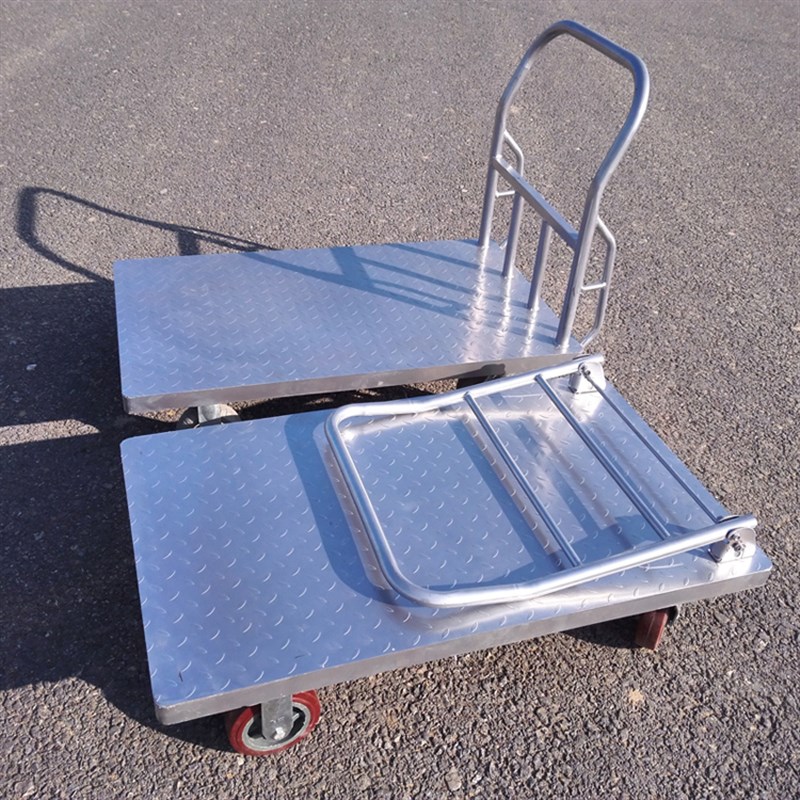 折叠拖车手推平板车加厚静音小推车拉货推货车搬运车四轮拉货车
