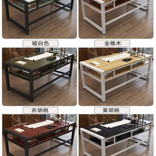 书法桌家用绘画桌写毛笔字书法桌双层电脑桌书桌培训桌书画桌