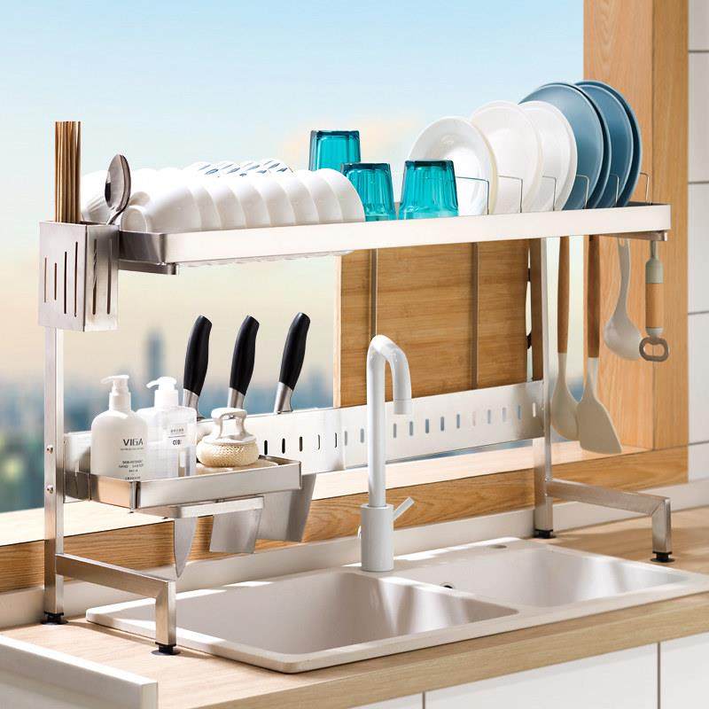 厨房水槽置物架多功能洗碗沥水架子水池放碗碟盘收纳碗架不锈钢架,厨房/烹饪用具,水槽置物架,淘宝优惠券,粉丝福利购,淘宝优惠卷