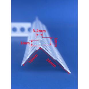 PVC外墙水泥砂浆阳角条大小边护角保温角线小圆背泥工外角线内角