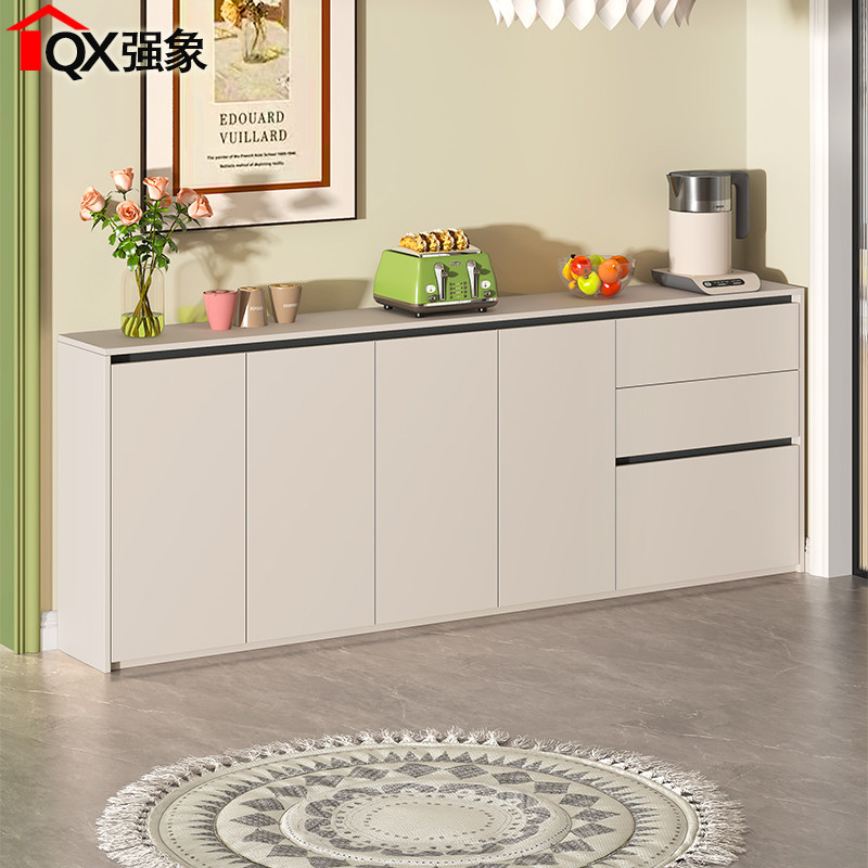 奶油风餐边柜一体靠墙30cm窄款客厅茶水置物厨房储物柜小户型G241,住宅家具,餐边柜,淘宝优惠券,粉丝福利购,淘宝优惠卷