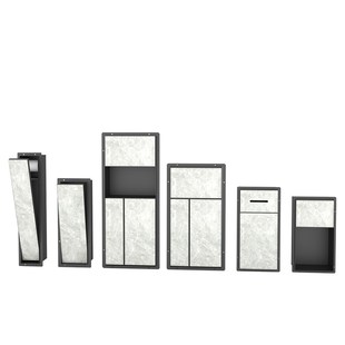 隐藏式 垃圾桶纸巾盒收纳置物架壁柜 不锈钢壁龛卫生间厕所嵌入式