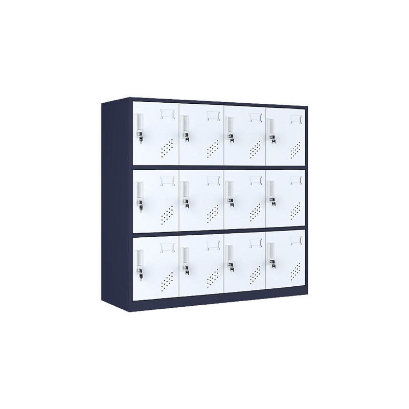 教室书包柜学生储物柜彩色铁皮更衣柜幼儿园带锁存包柜收纳小柜子