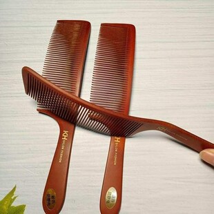 理发用的弯梳男士弧形弯扁s型梳子美发师理发店专用剪发平头梳子