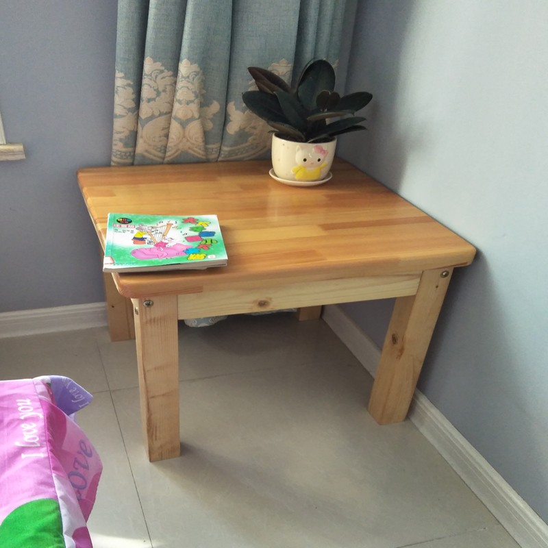 儿童实木写字桌家用桌椅宝宝桌幼儿园桌子餐桌木桌小书桌学习方桌