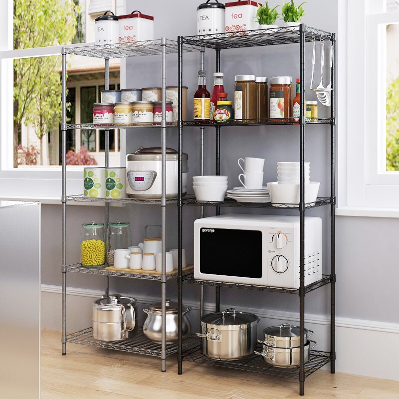 包邮大型货架厨房置物架卧室收纳阳台储物架客厅架书架不锈钢铁架