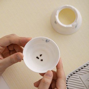 家用户外便携式 羊脂玉白瓷旅行功夫茶具小套装 泡茶壶盖碗茶杯茶盘