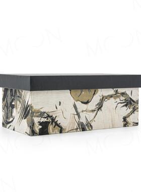 月球空间样板间图案收纳箱衣帽间衣柜装饰收纳箱饰品展厅陈列