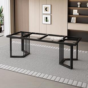 桌腿支架锻铁板岩大理石餐桌金属桌腿底座办公室茶几定制桌腿