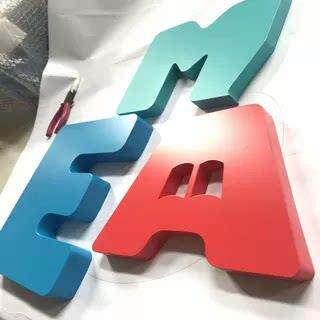 立体字压克力烤漆字形象背景墙门头牌匾logo广告实心字不锈钢金属
