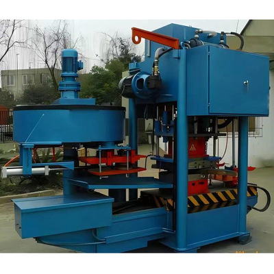 模压水泥彩瓦机 全自动水磨石地板砖生产设备 液压免烧空心砖机