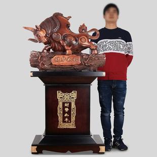 落地牛摆件大型树脂牛送礼店铺公司开业乔迁贺礼大厅装饰工艺礼品