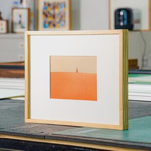 灰木框相框定制水洗照片加相框中国风薄窄边A4实木证书A3创意墙挂