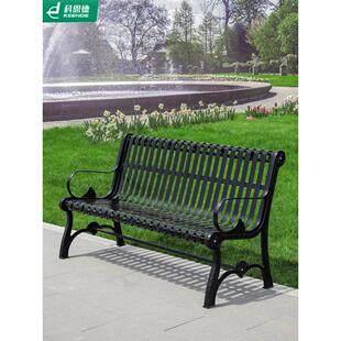 室外铁艺椅子公园椅户外长椅庭院小区广场公共休息椅园林景观座椅
