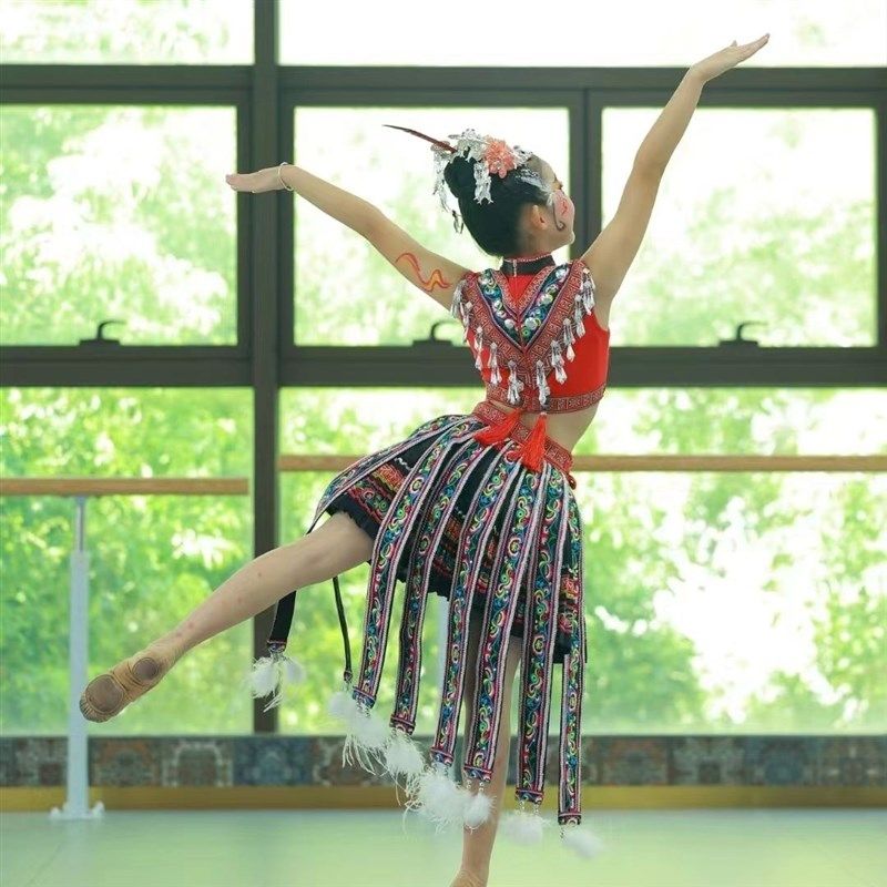 锦色舞蹈服装演出服装舞台表演服装女子独舞艺考高考服装,童装/婴儿装/亲子装,儿童演出服,淘宝优惠券,粉丝福利购,淘宝优惠卷