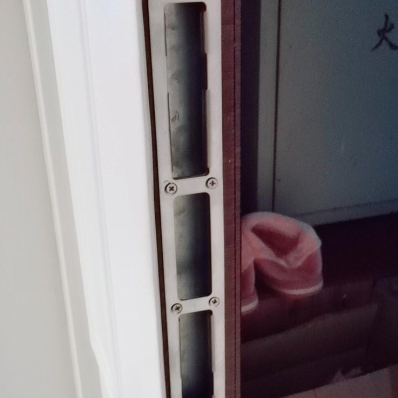 锁体挡片压条防盗门锁锁片铁片导向片扣片配件大全框片装门框加厚