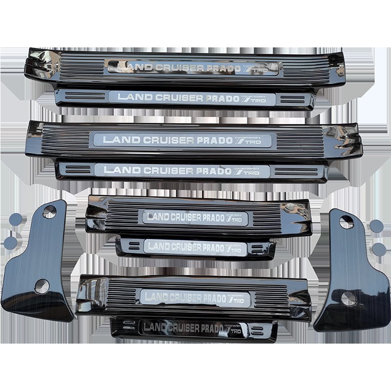 10-19款普拉多改装专用迎宾踏板霸道2700门槛条车门防撞装饰亮条