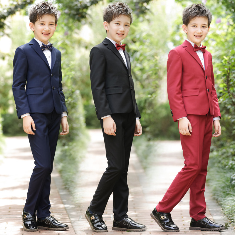 男童礼服马甲套装小花童男孩主持人儿童西装钢琴表演演出英伦西服