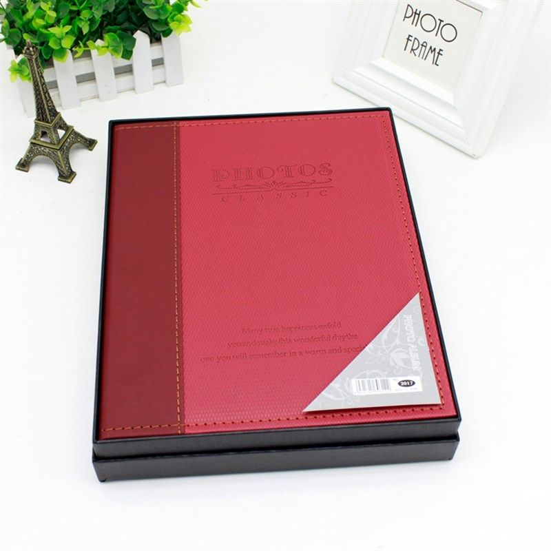 高档皮质相册6寸7寸大6寸影集插页式家庭宝宝成长大容量纪念册本