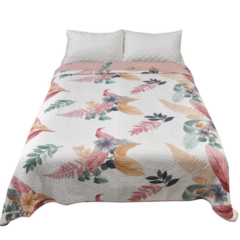 纯棉床盖单件夏季薄款双面全棉夹棉床单春秋四季通用绗缝铺盖网红