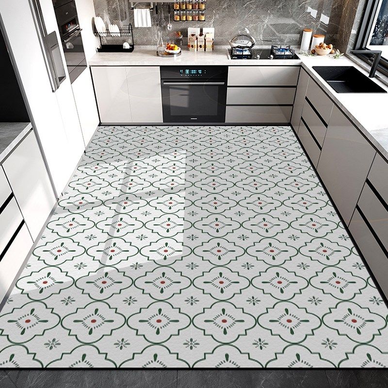 厨房专用地垫防脏pvc地板防油垫可擦洗脚垫铺地面的垫子整铺地毯