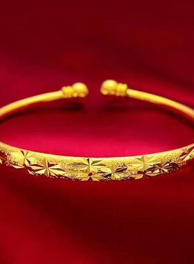 源头合金光面手镯满天星手镯活口开口手镯古法传承手镯