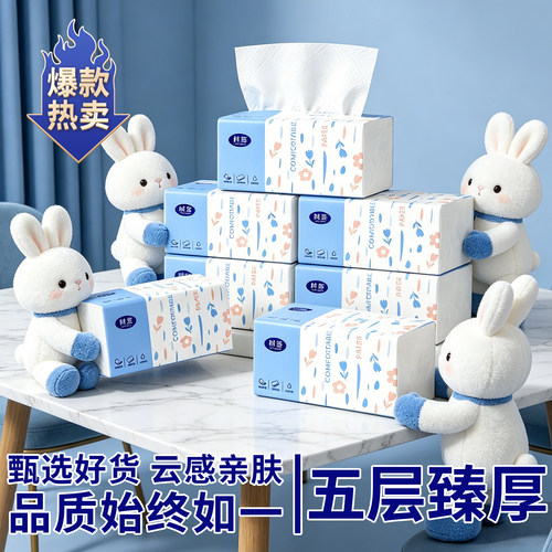 【五层臻厚】云感亲肤擦手擦嘴擦桌子厨房擦油不沾手湿水强韧1包