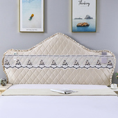 床头套罩可新款 大方简单欧式 弧形半圆木床头罩全Y包靠背软包套