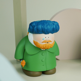 大美术馆 大艺术家系列 戴珍珠耳G环少女生日礼物创意趣味摆件