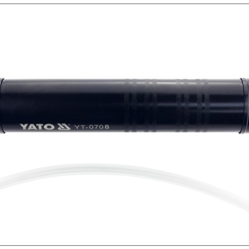 YATO/易尔拓手动双管输油泵铝合金手动抽油泵500ccYT-0707YT-0708