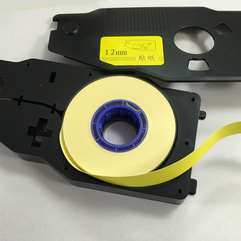 C-190T/280E线号机纸芯不干胶标签白色黄色6mm/9mm/12mm打印纸