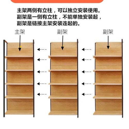 新疆乌鲁木齐四柱木纹超市便利店文具店货架单面双面置物架包邮