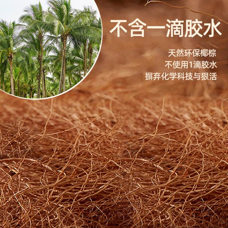折叠床垫椰棕硬垫棕榈天然椰棕乳胶家用护脊椎棕垫定制任意尺寸