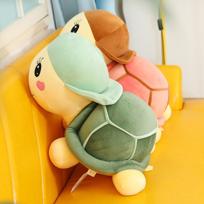 平安情侣龟汽车卡通竹炭包公仔抱枕可爱摆件去除异味后窗摆件饰品