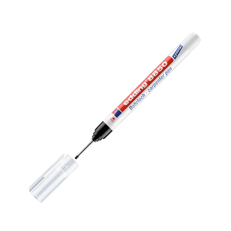 edding8850木工打点笔划线木匠钻孔标识记号笔长笔头20MM超细笔尖
