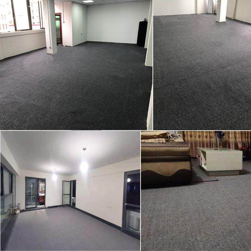 单素色薄款圈绒地毯 写楼楼办公室台球厅便宜满铺全铺地毯#