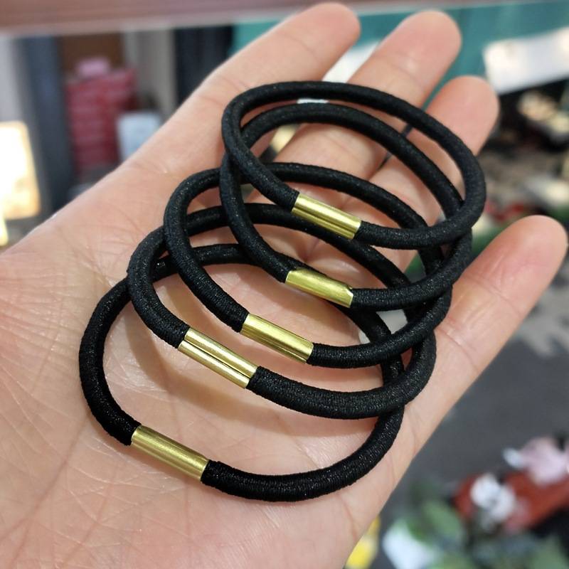 新款小礼品皮套马仔扣基础款发圈 打扣皮筋皮套DIY配件实用发绳