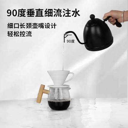 绿融控温手冲ZWP咖啡壶锈钢家茶用长嘴细壶泡电热烧水智不口能温